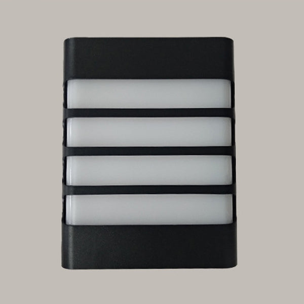 Aluminum Acrylic Rectangular Geometrical Outdoor Light