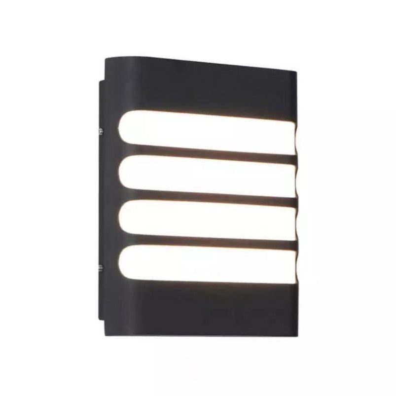 Aluminum Acrylic Rectangular Geometrical Outdoor Light