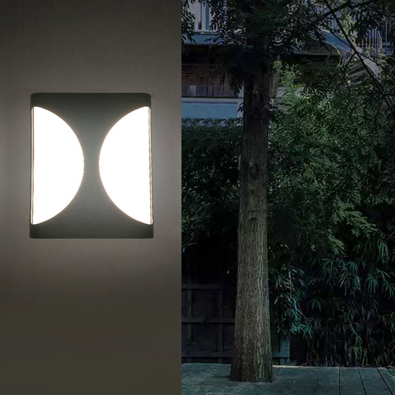 Aluminum Acrylic Rectangular Geometrical Outdoor Light