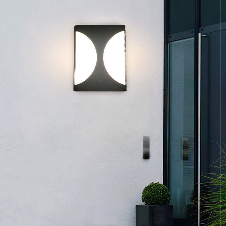 Aluminum Acrylic Rectangular Geometrical Outdoor Light