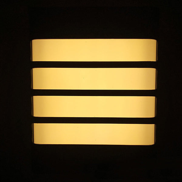 Aluminum Acrylic Rectangular Geometrical Outdoor Light