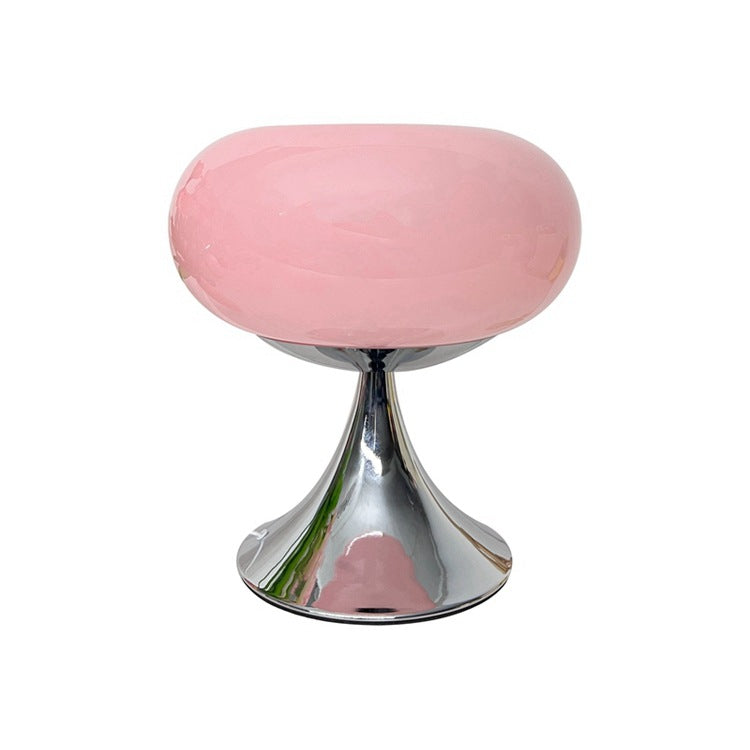 Iron Glass Round Persimmon Table Lamp