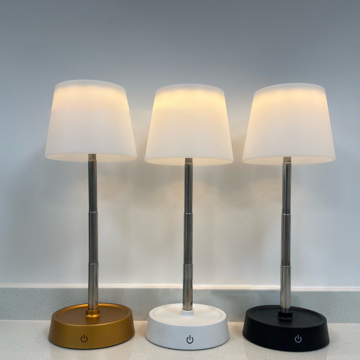 Rechargeable Stretchable Stainless Steel Table Lamp
