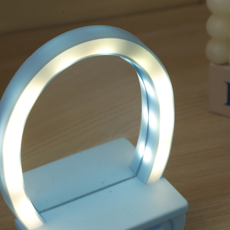 Battery Plastic Mirror Flower Table Lamp