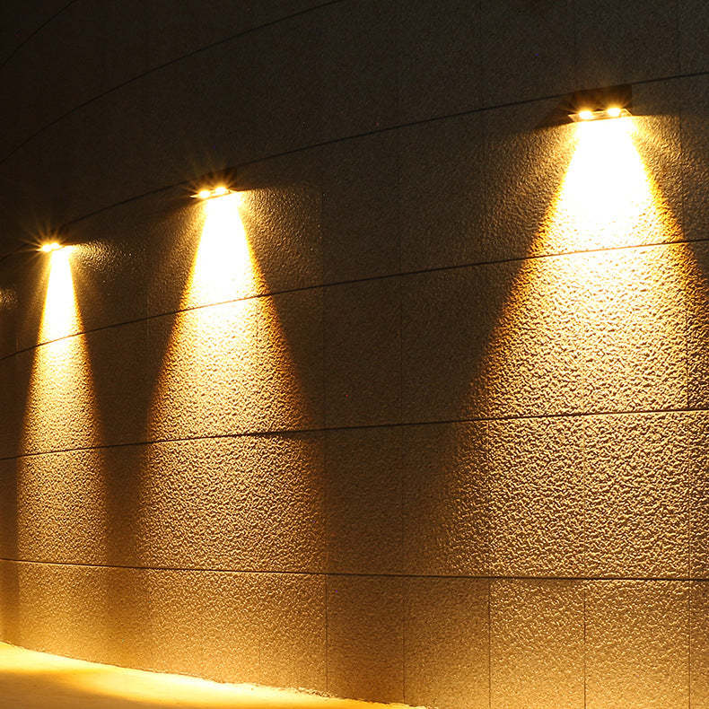 ABS PMMA Rectangular Patio Outdoor Light