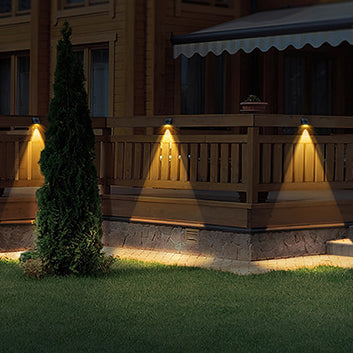 ABS PMMA Rectangular Patio Outdoor Light