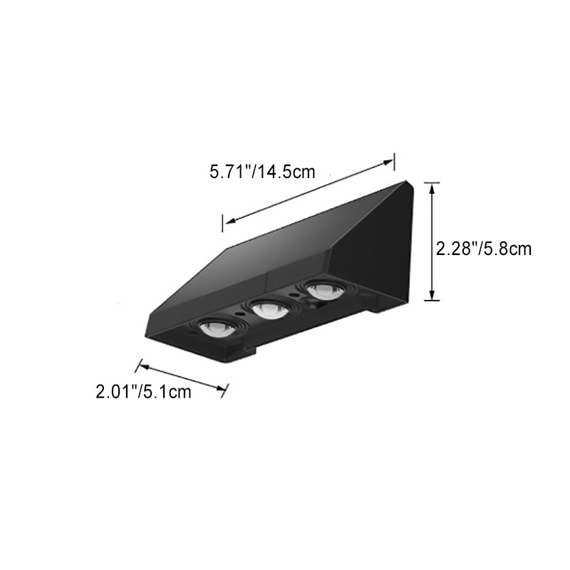 ABS PMMA Rectangular Patio Outdoor Light