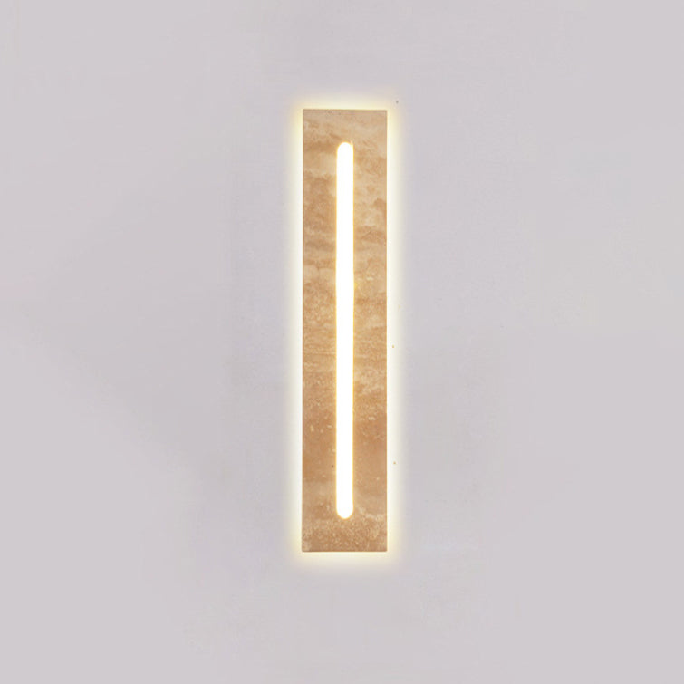 Travertine Acrylic Rectangular Strip Outdoor Light