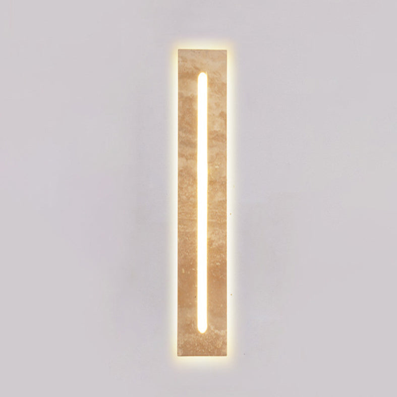 Travertine Acrylic Rectangular Strip Outdoor Light