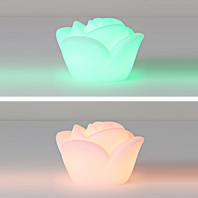 Rechargeable PE Rose Table Outdoor Light