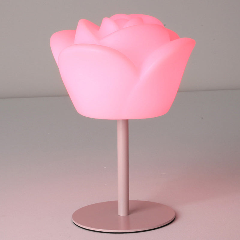Rechargeable PE Rose Table Outdoor Light
