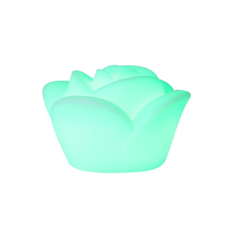 Rechargeable PE Rose Table Outdoor Light