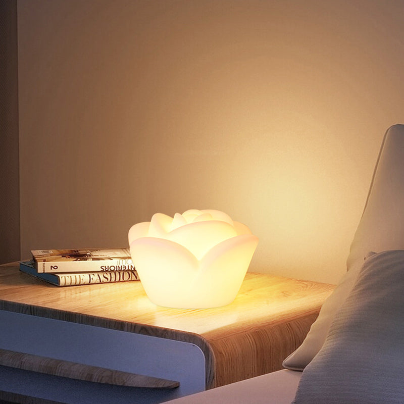 Rechargeable PE Rose Table Outdoor Light