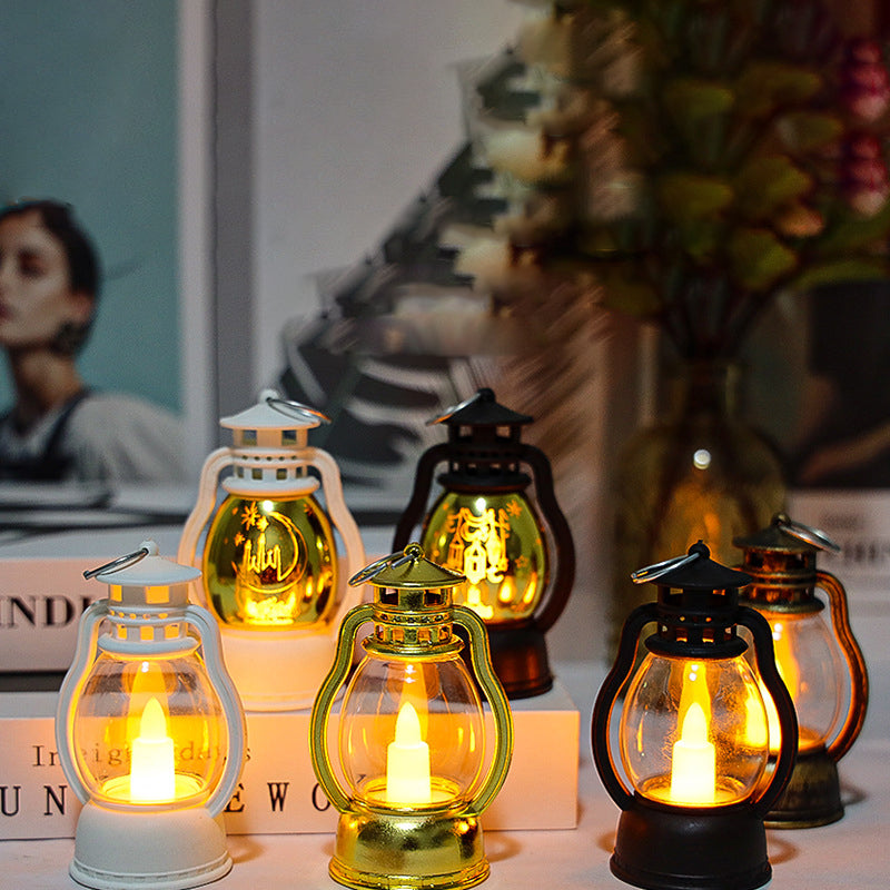 Battery PP Candle Horse Table Lamp