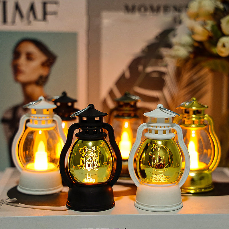 Battery PP Candle Horse Table Lamp