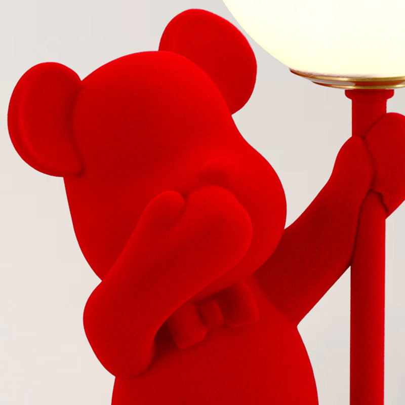 Rechargeable Acrylic Flock Bear Table Lamp