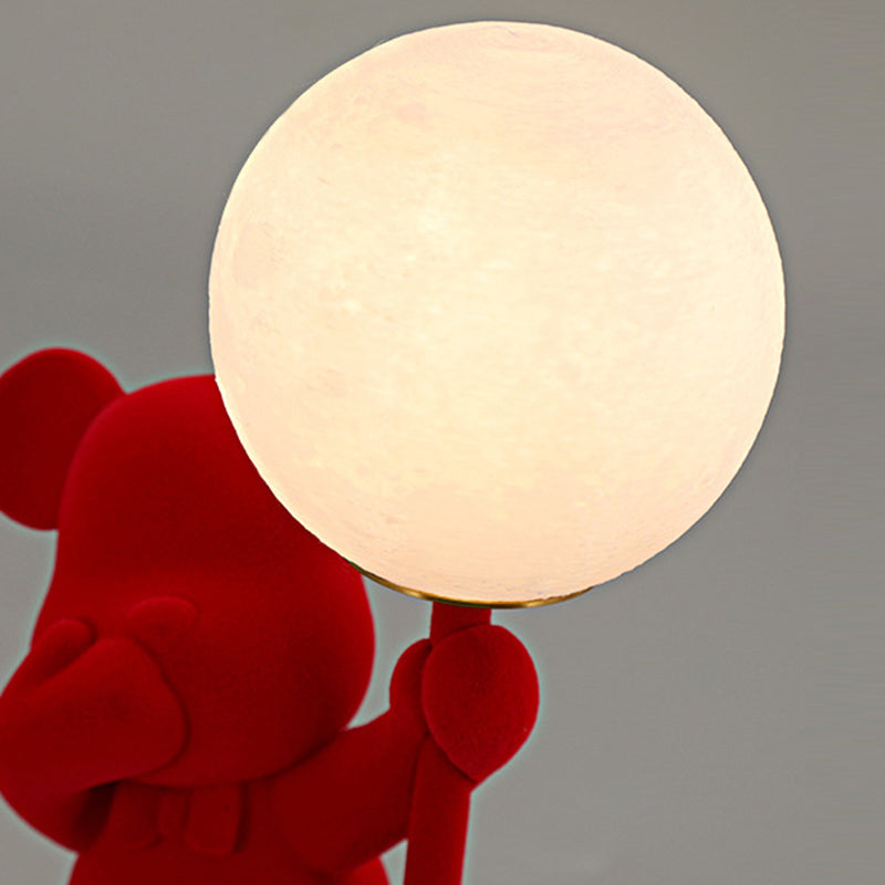 Rechargeable Acrylic Flock Bear Table Lamp