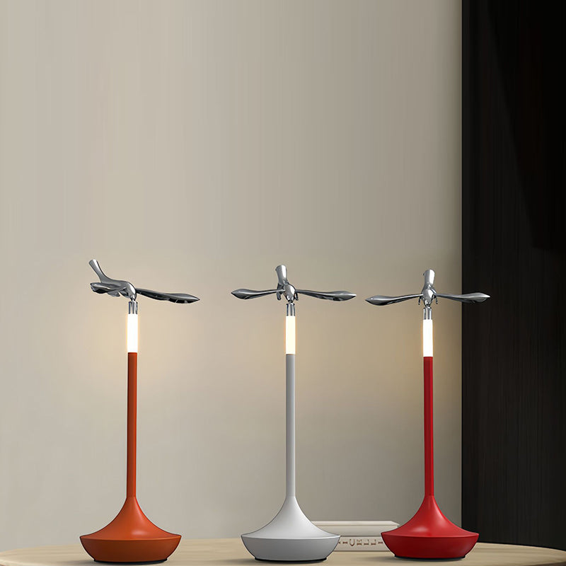 Rechargeable Aluminum Acrylic Flying Table Lamp