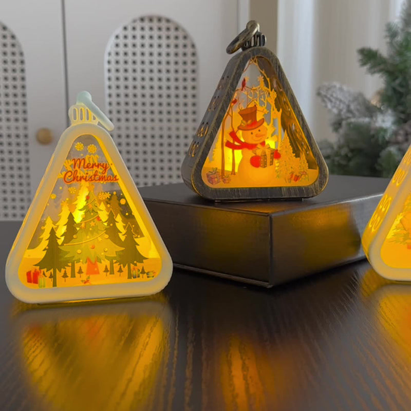 Battery Plastic Glass Table Lamp