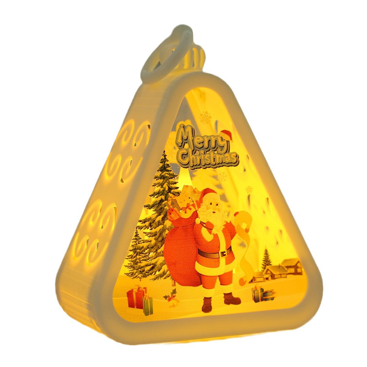 Battery Plastic Glass Table Lamp