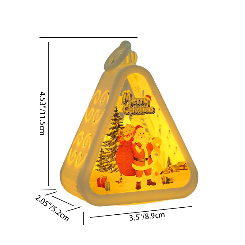 Battery Plastic Glass Table Lamp