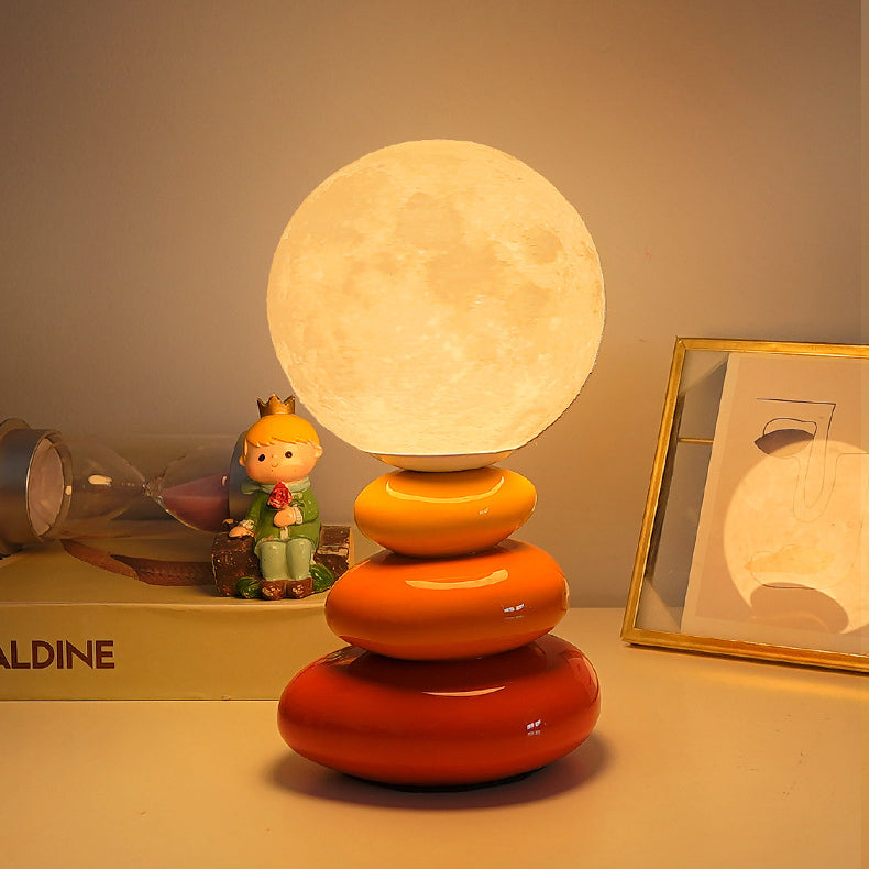 Ceramic PLA Ball Moon Table Lamp