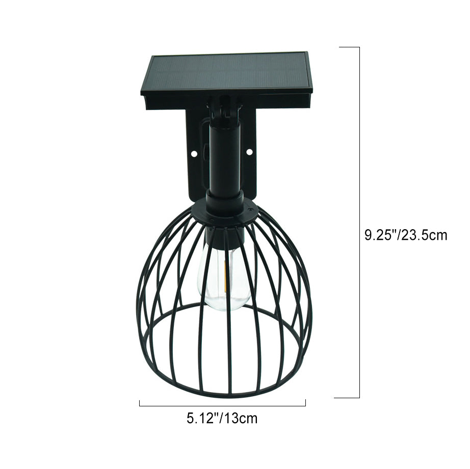 Hardware ABS Round Cage Outdoor Light