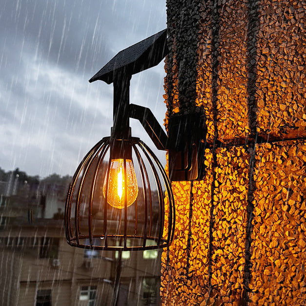 Hardware ABS Round Cage Outdoor Light