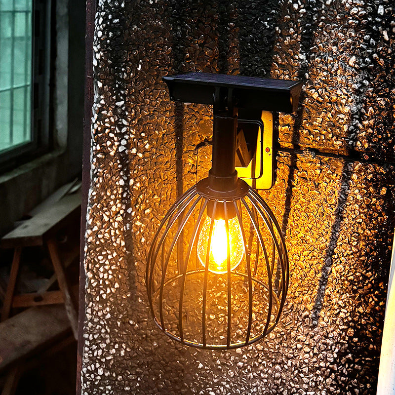 Hardware ABS Round Cage Outdoor Light
