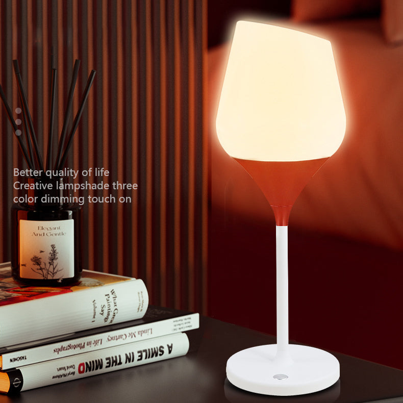 Rechargeable PMMA Aluminum Silica Table Lamp