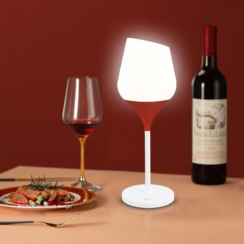Rechargeable PMMA Aluminum Silica Table Lamp