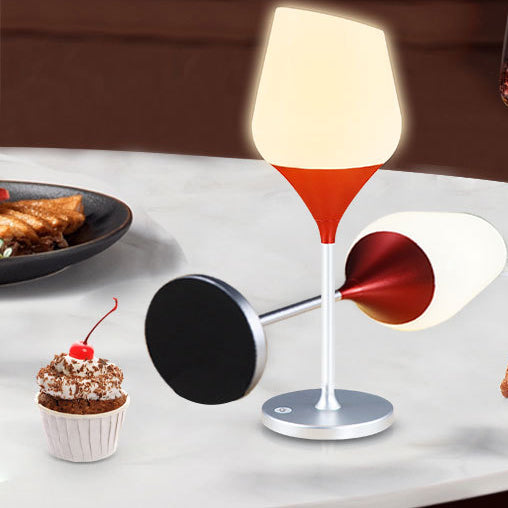 Rechargeable PMMA Aluminum Silica Table Lamp