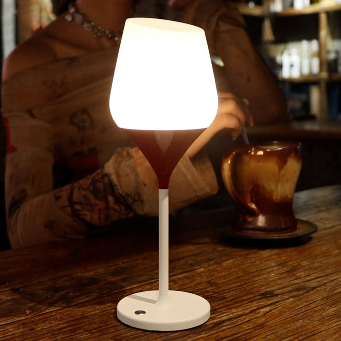 Rechargeable PMMA Aluminum Silica Table Lamp