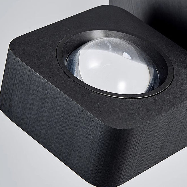 Aluminum Square Rotatable Bedside Wall Lamp