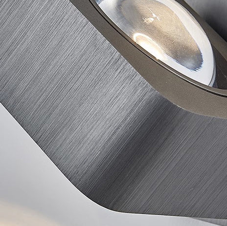 Aluminum Square Rotatable Bedside Wall Lamp