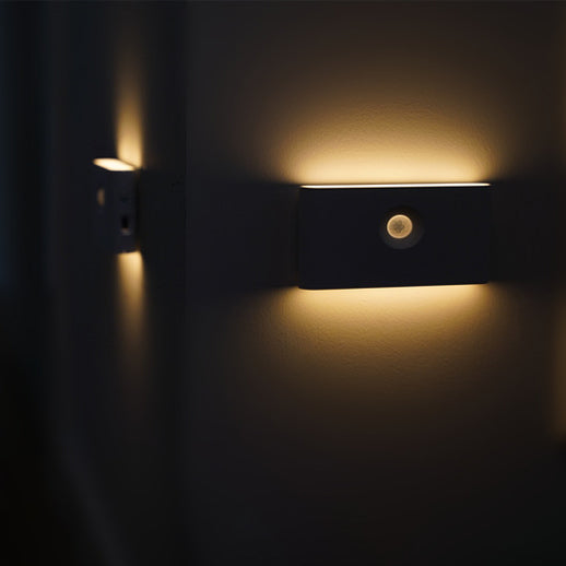 Rechargeable ABS Rectangular Human Wall Lamp