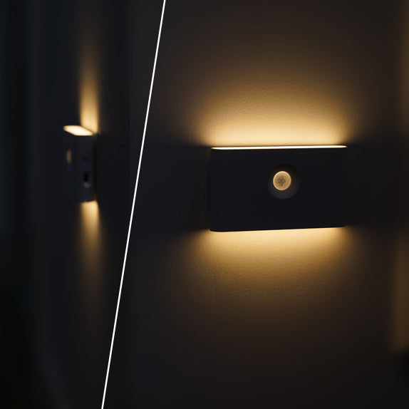 Rechargeable ABS Rectangular Human Wall Lamp