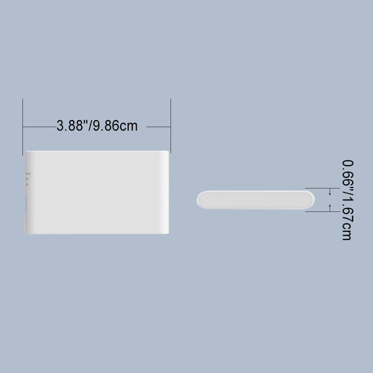 Rechargeable ABS Rectangular Human Wall Lamp