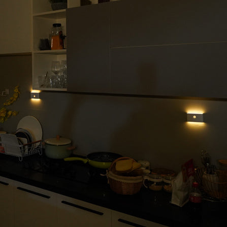 Rechargeable ABS Rectangular Human Wall Lamp