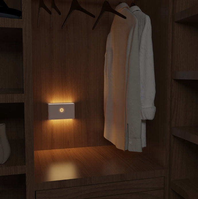 Rechargeable ABS Rectangular Human Wall Lamp