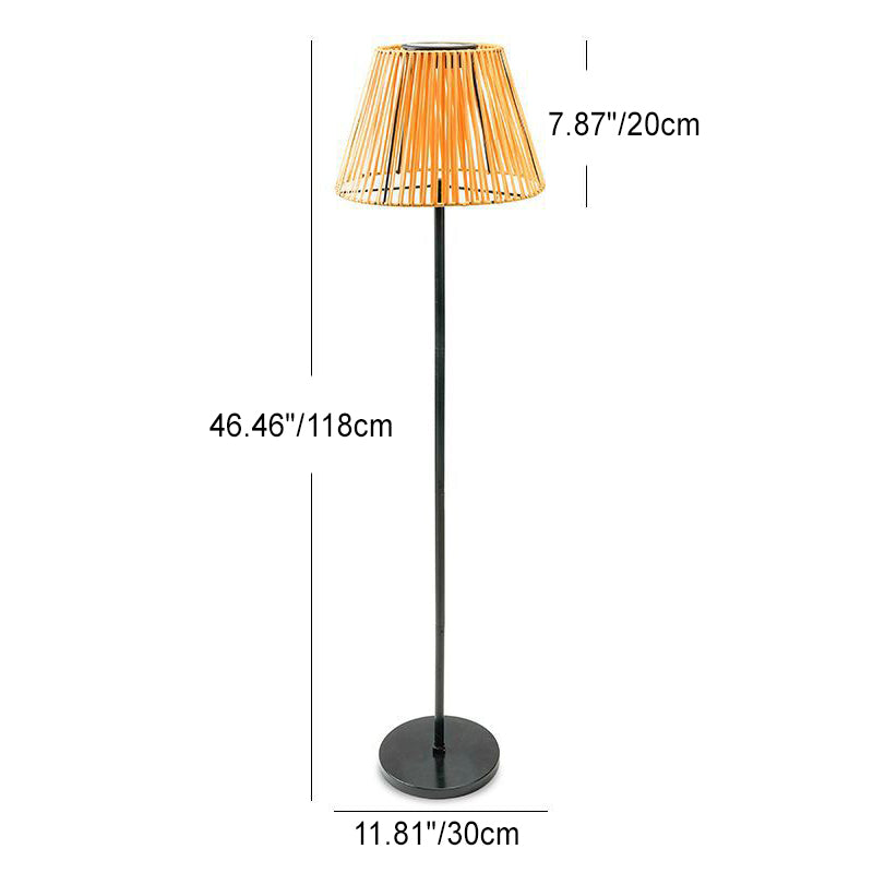 Traditional Japanese Solar Iron Outdoor Light