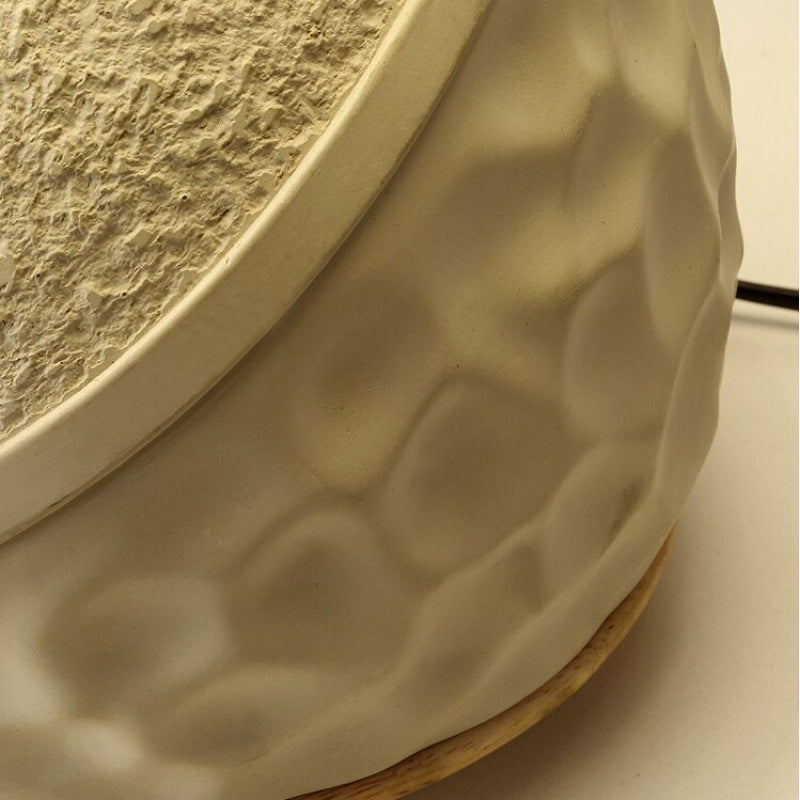 Cement Fabric Conic Flower Table Lamp
