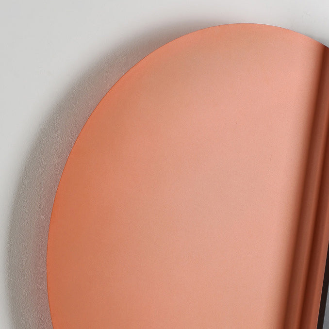 Iron Aluminum Round Pinstripe Wall Lamp