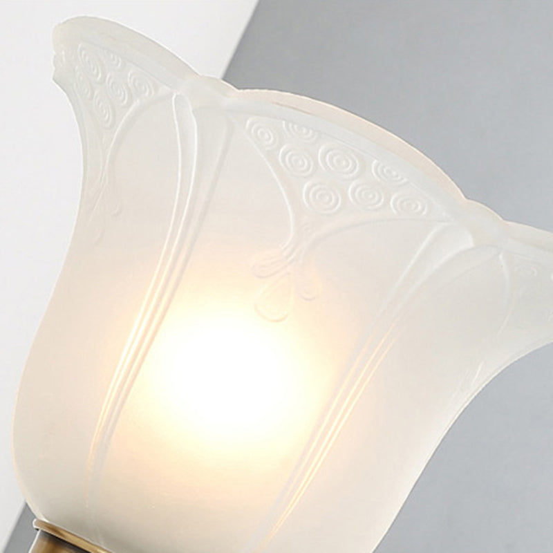 Copper Glass Hardware Bell Wall Lamp