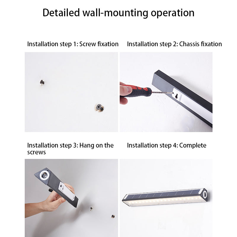 Rechargeable ABS Strip Magnetic Outdoor Light