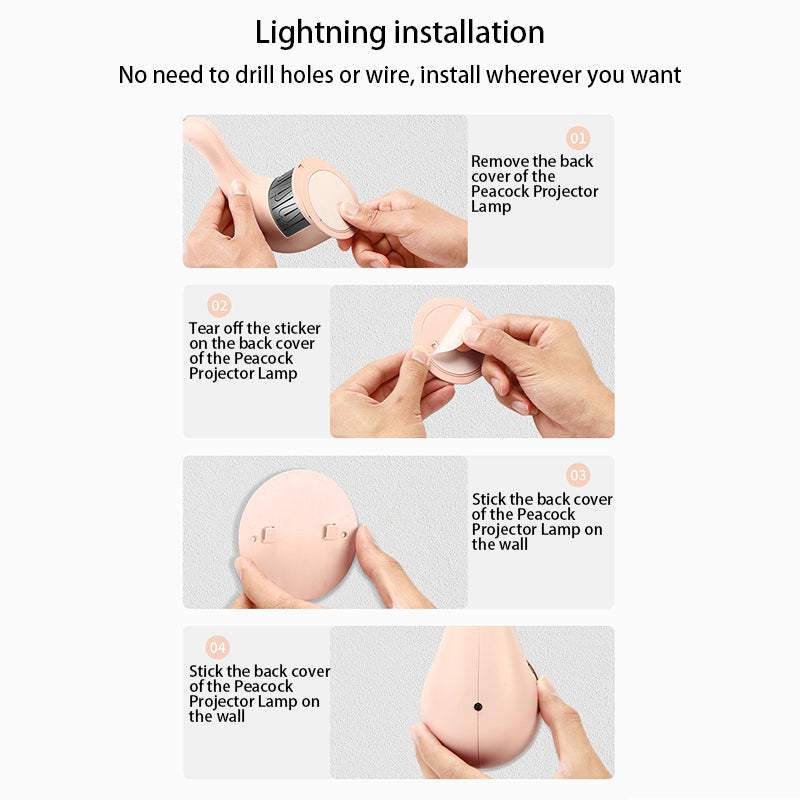 Rechargeable ABS Silica Iron Wall Lamp