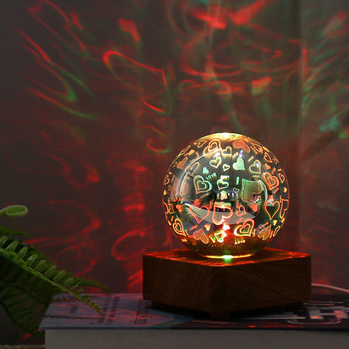 ABS Glass Ball Firework Table Lamp