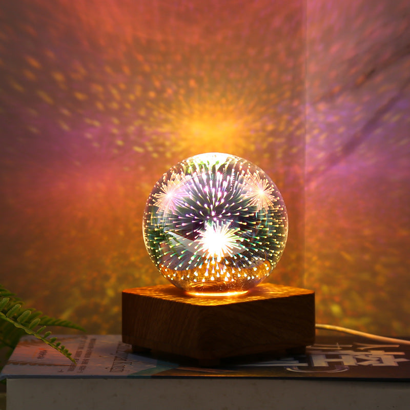 ABS Glass Ball Firework Table Lamp