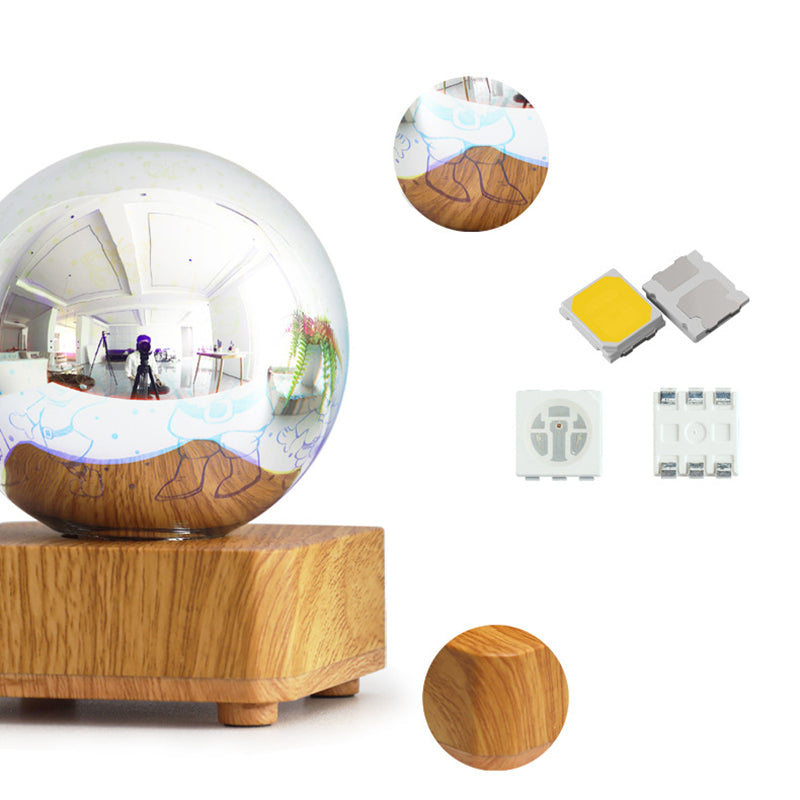 ABS Glass Ball Firework Table Lamp