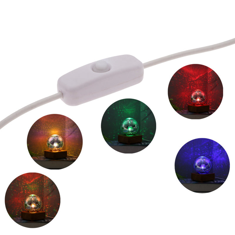 ABS Glass Ball Firework Table Lamp